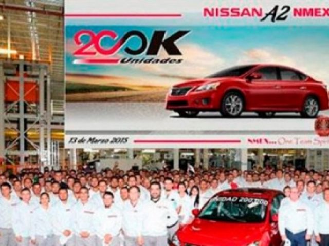 Nissan produjo unidad N° 200.000 en Aguascalientes